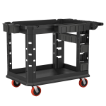 Suncast Commercial Housekeeping Cart Standard 49 34 x 24 Black - Office  Depot