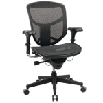 WorkPro® Patriot Multifunction Ergonomic Fabric Task Chair, Gray/Black,  BIFMA Compliant