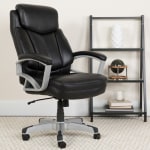 Office Star Professional Dual Function Ergonomic High Back Leather Chair EC4300-EC3