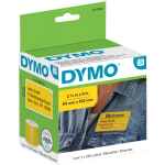 DYMO LabelWriter 30911 Time Expiring Name Badge Labels, 4 x 2-1/4, Black  on White, 250 Labels/Roll