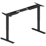 Lorell Sit-to-Stand 2-Tier Base, 45-1/10&rdquo;H x 68-1/2&rdquo;W x 26-7/16&rdquo;D, Black