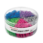 Plastiklips Paper Clips, Extra Large, Smooth, Assorted Colors, 50/Box -  mastersupplyonline