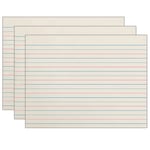 Pacon&reg; Zaner-Bloser Grade K Newsprint Handwriting Paper, 10-1/2&quot; x 8&quot;, Ruled, 500 Sheets Per Pack, Set Of 3 Packs