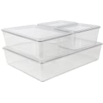 Realspace 8 Compartment Desk Organizer 2 H x 12 78 W x 8 34 D Clear -  Office Depot