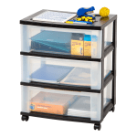 Sparco 4 Drawer Storage Organizer 6 H x 6 W x 7 516 D Clear - Office Depot