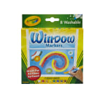 Cosco Window Markers, Assorted Colors, 4/Pack (098176PK4)