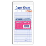 Adams Guest Check Form Pads, Single Part, Perforated, 50 Sh/Pad