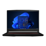 MSI GF63 THIN GF63 Thin 10SC-838 15.6&quot; Gaming Notebook - Intel Core i5 10th Gen i5-10500H Hexa-core (6 Core) 2.50 GHz - 8 GB RAM - 512 GB SSD - Black - Intel HM470 Chip - Windows 10 Home - NVIDIA GeForce GTX 1650 Max-Q with 4 GB - 6 Hours Battery