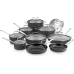 Cuisinart Advantage 11 Piece Aluminum Non Stick Cookware Set Red ...