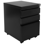 Mount-It! Mobile File Cabinet, 3 Drawers, 15-5/16&rdquo; x 24-1/2&rdquo;, White