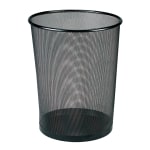 Office Depot&reg; Brand Black Mesh Wastebasket