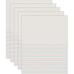 Pacon&reg; Newsprint Handwriting Paper, Picture Story, 8-1/2&quot; x 11&quot;, White, Grade 2, 500 Sheets Per Pack, Set Of 5 Packs