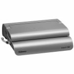Fellowes&reg; E 500 Electric Comb Binding Machine With Starter Kit, Silver/Black