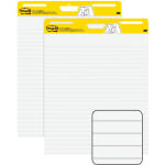 Post-it® Super Sticky Tabletop Easel Pads, Primary Ruled, 20 x 23, White,  20 Sheets Per Pad, Pack Of 6 Pads - Zerbee