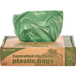 EcoSafe-6400 Compostable Compost Bags, 0.85 mil, 13-Gallon, Green, Box Of 45