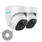 Reolink D5K - Network surveillance camera - dome - weatherproof - color (Day&amp;Night) - 10 MP - 4096 x 2512 - fixed focal - audio - LAN - H.265 - PoE (pack of 2)