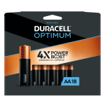 Duracell® Optimum AA Alkaline Batteries, Pack Of 18