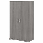 Universal Tall Narrow Storage Cabinet in Platinum Gray