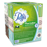Puffs Plus Lotion 2 Ply Facial Tissues White 124 Tissues Per Box Pack ...