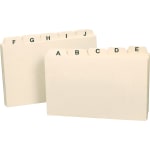 Oxford Poly Index Card Dividers, Alphabetical Guides, A-Z , 5 x 8, 5 Tab,  73155