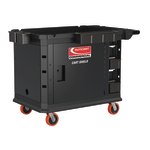 Suncast Commercial Housekeeping Cart Standard 49 34 x 24 Black - Office  Depot