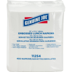 Genuine Joe Lunch Napkins 1 Ply Quarter fold 13 x 11.25 White 400 Pack ...