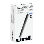 uni ball Onyx Rollerball Pens Micro Point 0.5 mm Black Barrel Black Ink ...
