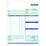 Custom Carbonless Business Forms Pre Formatted Job Invoice Forms Ruled ...