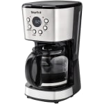 Brentwood TS 219W 10 Cup Digital Coffee Maker White Programmable 800 W 10  Cups Multi serve Timer White - Office Depot