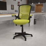 Flash Furniture Ergonomic Mesh High Back Office Chair Green - Office Depot