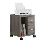 Monarch Specialties 18 D Vertical 2 Drawer Mobile Office File Cabinet ...