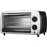 Proctor Silex 4-Slice Modern Countertop Toaster Oven with Bake Pan, Black  (31122)