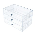 Sparco 4 Drawer Storage Organizer 6 H x 6 W x 7 516 D Clear