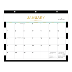 2024 Day Designer Monthly Wall Calendar, 83/4” x 11", Rugby Stripe