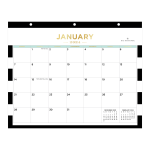 2025 Day Designer Monthly Wall Calendar, 83/4” x 11", Rugby Stripe