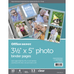Office Depot Brand Photo Binder Pages 4 x 6 Multi Direction Clear