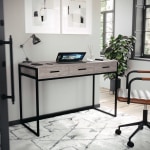 Realspace® Pelingo 60W Computer Desk, Gray