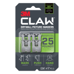 3M CLAW Drywall Picture Hanger 25 lb Capacity Pack of 4 Hangers 4 Spot ...