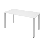 Bestar Universal 48 W Table Computer Desk With Round Metal Legs