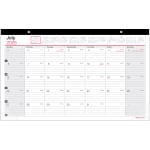 2025-2026 Office Depot&reg; Brand Monthly Academic Desk Calendar, 17-3/4&quot; x 10-7/8&quot;, 30% Recycled, July 2025 To June 2026