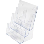 deflecto 6 Leaflet Tiered Desktop Lit. Holder 6 Pockets 3 Tiers 13.8 ...