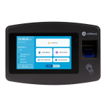 uAttend JR2000 Fingerprint Time Clock, Unlimited Employees, 8&quot;H x 10&quot;W x 3&quot;D