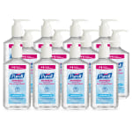 Germ Attack Germ Defense Antibacterial Gel Hand Sanitizer Unscented 1  Gallon Case Of 4 Bottles and 4 Pumps - Office Depot