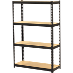 Mind Reader Alloy Collection Metal Adjustable 4 Tier Industrial Storage  Shelves with Wheels 49 12 H x 13 12 W x 23 14 L Silver - Office Depot