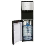 Igloo Hot/Cold Bottom-Load Water Dispenser, 39-13/16&rdquo;H x 10-1/4&rdquo;W x 13&rdquo;D, Silver