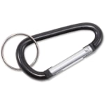 Baumgartens 3 inch Carabiner Key Ring - Aluminum - 1 Each - Assorted | Bundle of 5, Women's, Size: One size, Silver