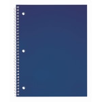 Just Basics® Poly Spiral Notebook, 8" x 10-1/2", 1 Subject, Wide Ruled, 70 Sheets, Light Pink