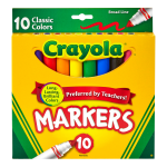  BIN523348  Crayola Washable Broad Line Markers & Large Crayons  Combo Classpack - 256 Pieces Pack