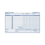 Rediform Weekly Time Clock Card Pad