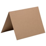 JAM Paper Fold Over Cards 4 38 x 5 716 100percent Recycled Brown Pack ...